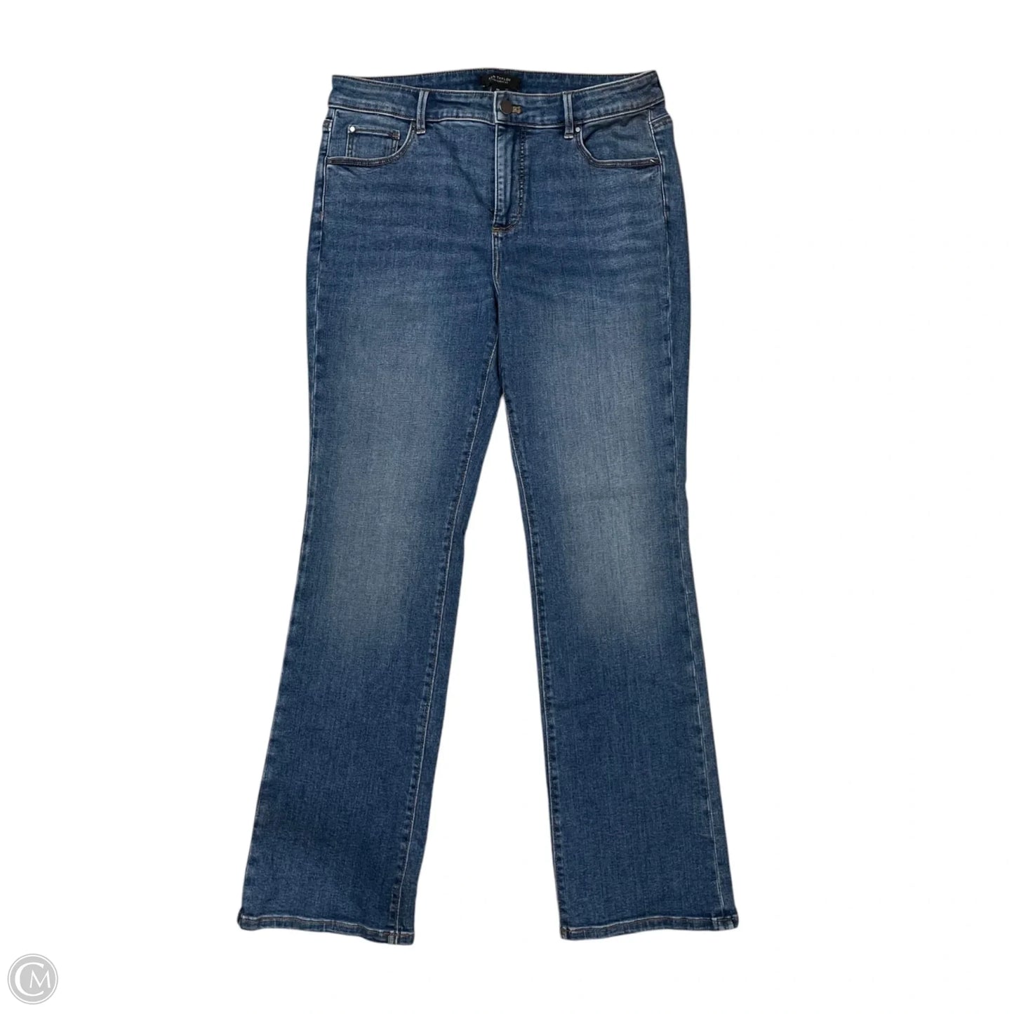 Jeans Straight By Ann Taylor In Blue Denim, Size: 10