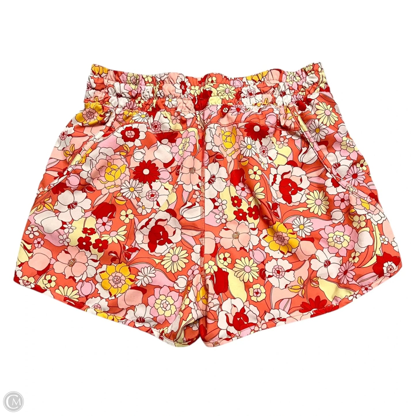 Athletic Shorts By Avia In Orange & Red, Size: L
