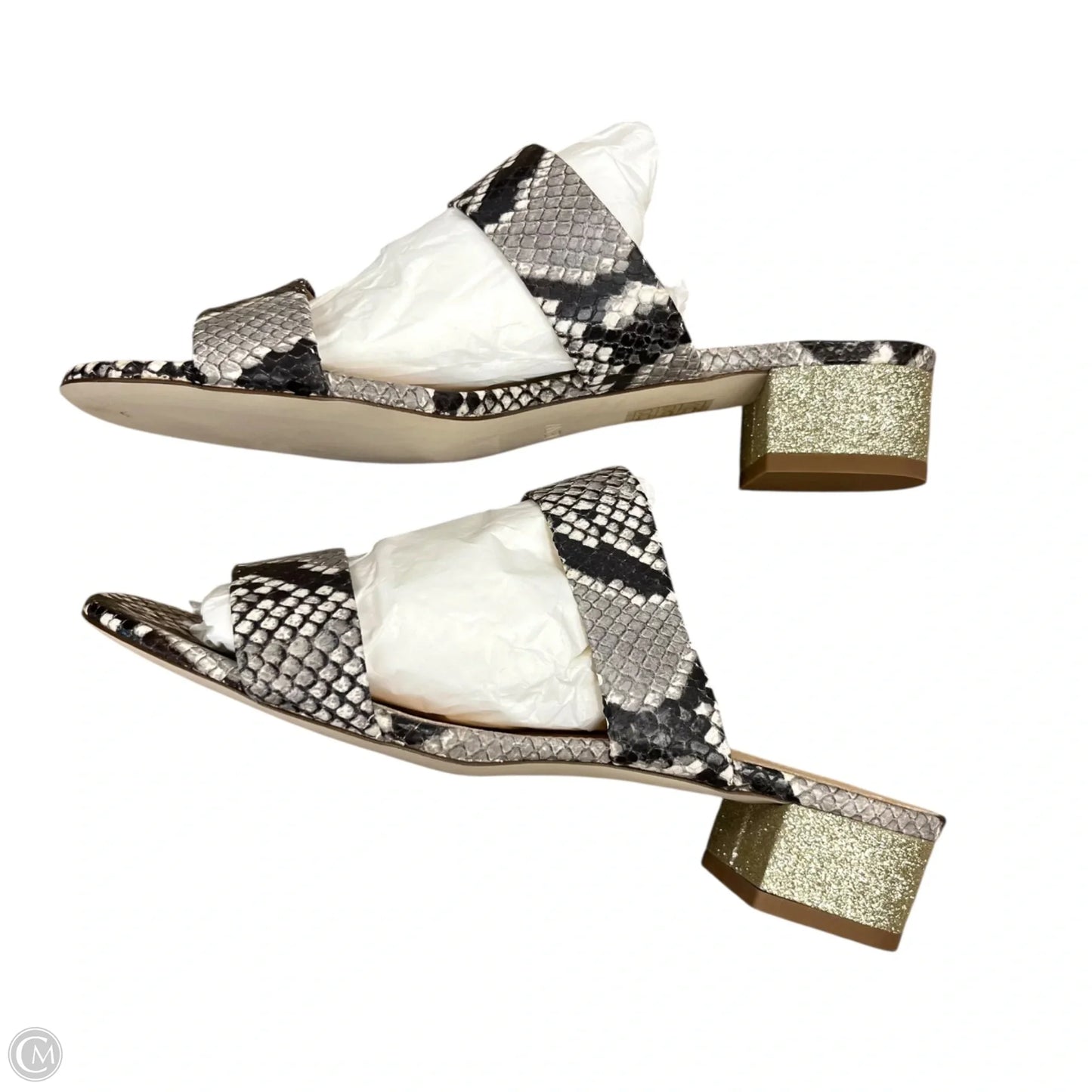 Sandals Heels Platform By J. Crew In Snakeskin Print, Size: 8