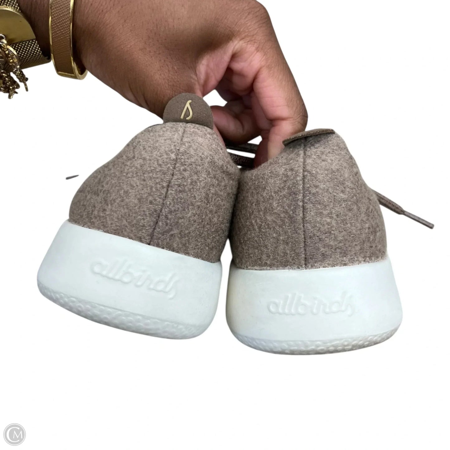 Shoes Sneakers By Allbirds In Brown & Cream, Size: 7