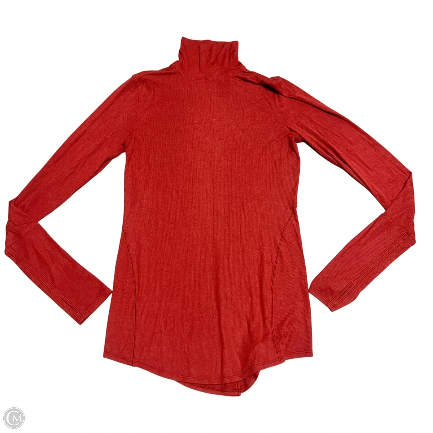 Top Long Sleeve By Lululemon In Red, Size: M