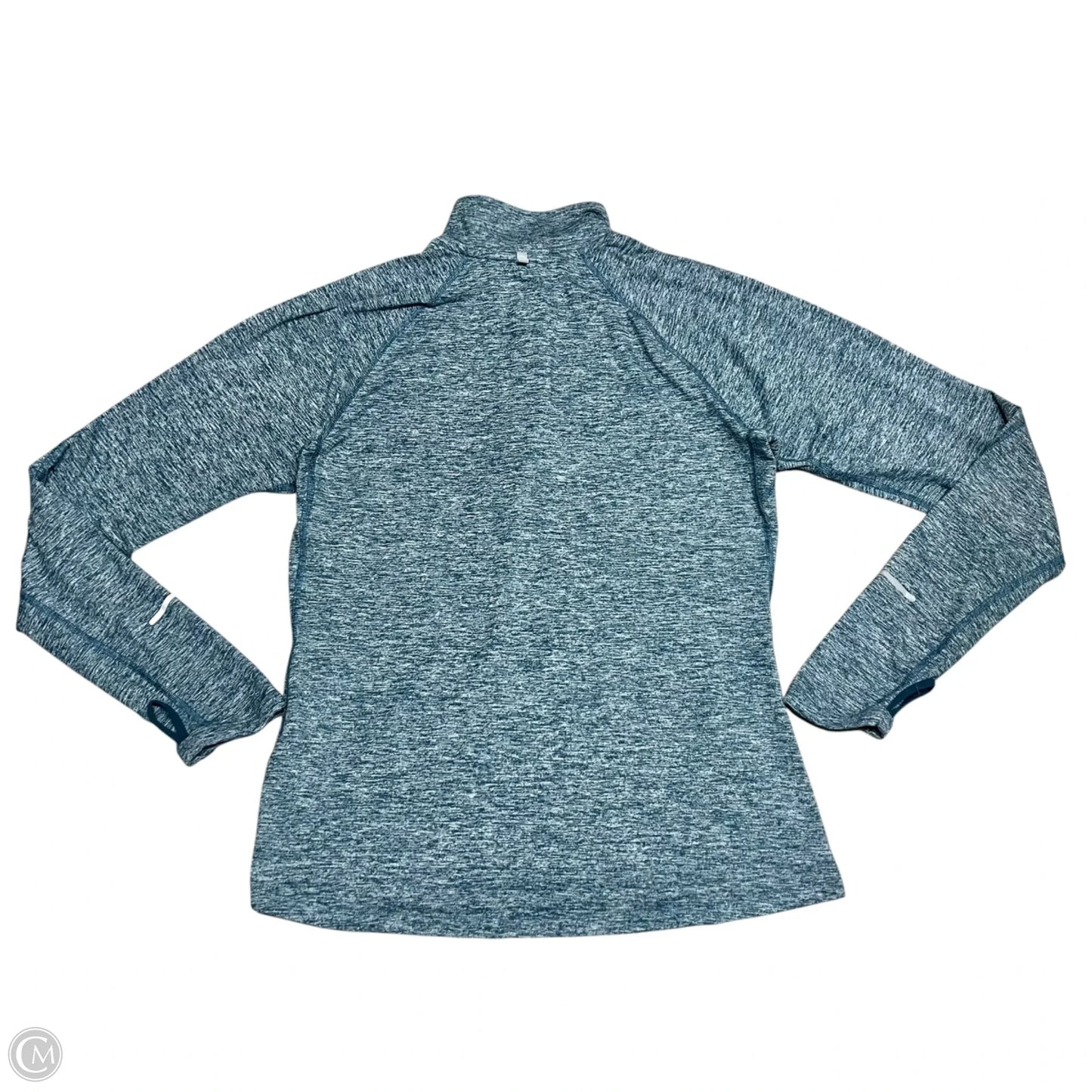 Athletic Jacket By Nike In Blue & Grey, Size: M