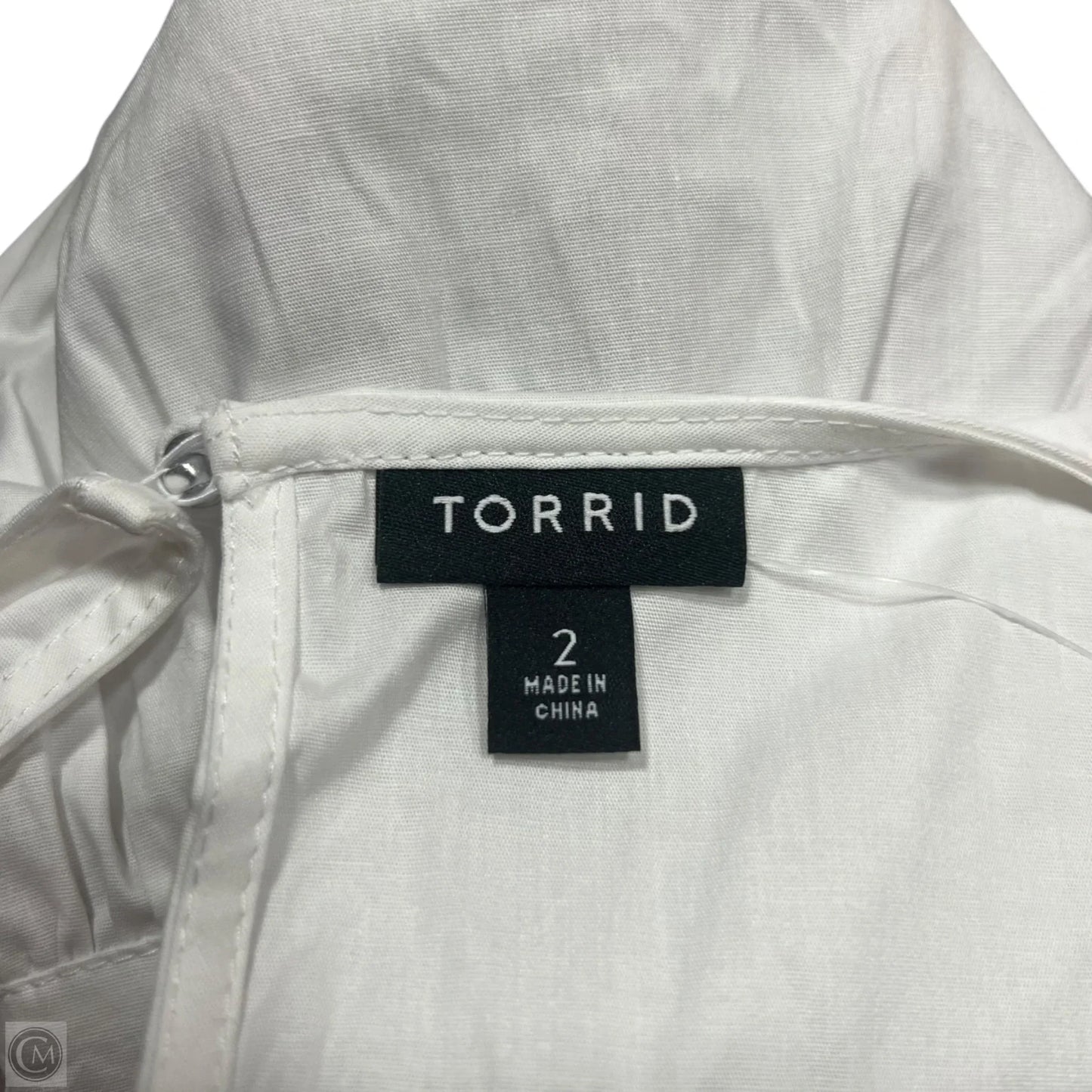 Top Short Sleeve By Torrid In Cream, Size: 2x