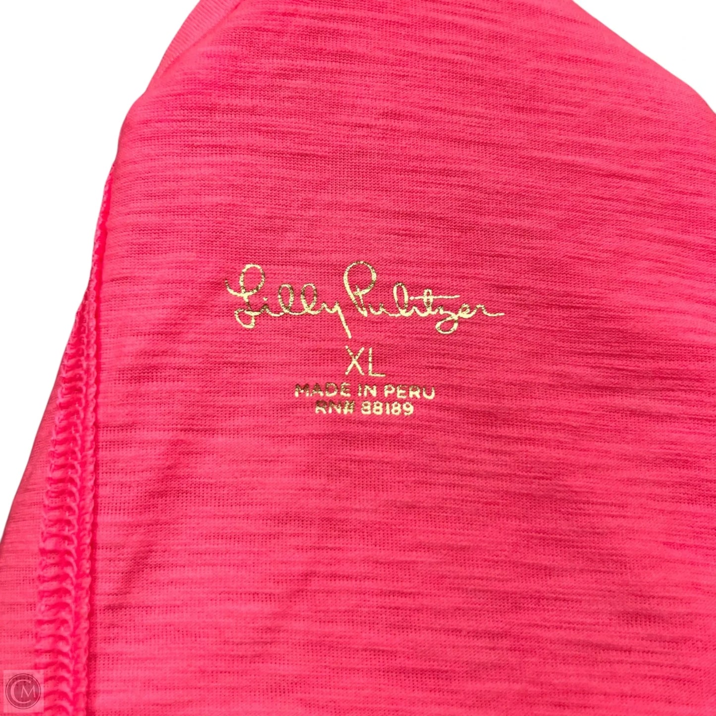 Tank Top Designer By Lilly Pulitzer In Pink, Size: Xl