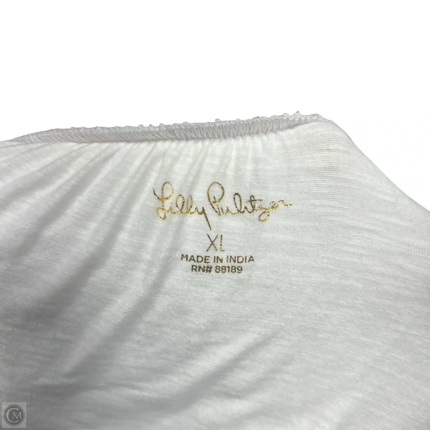 Top Long Sleeve Designer By Lilly Pulitzer In Cream, Size: Xl