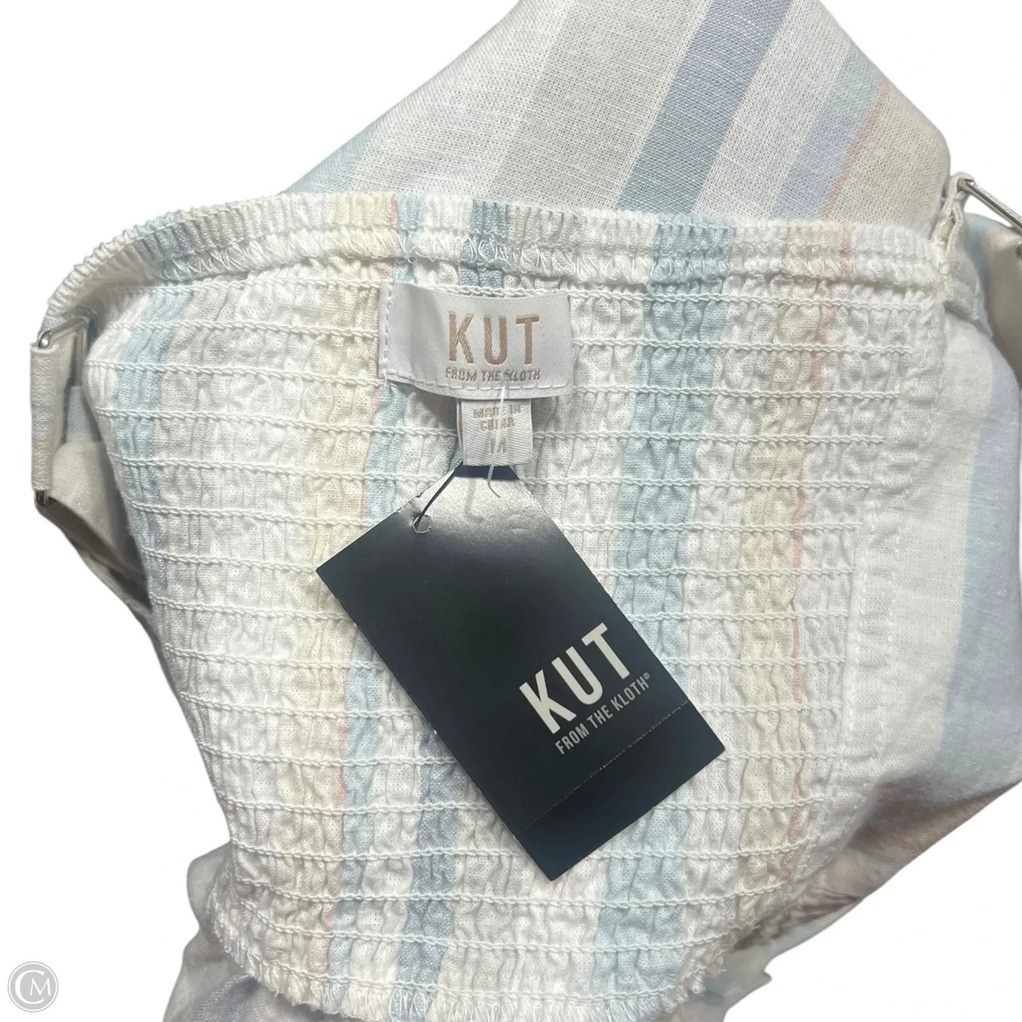 Dress Casual Maxi By Kut In Blue & White, Size: M