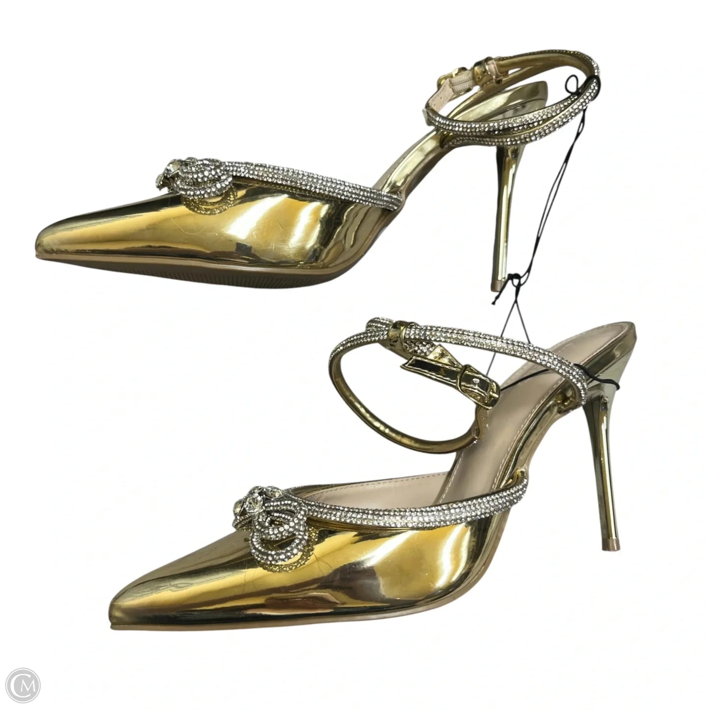 Shoes Heels Stiletto By Charlotte Russe In Gold, Size: 10