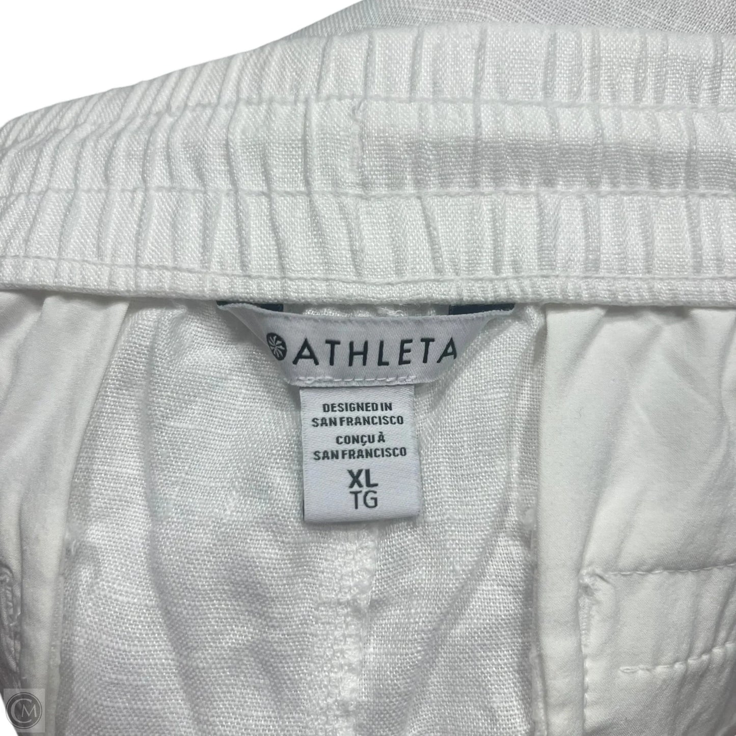 Pants Linen By Athleta In Cream, Size: Xl