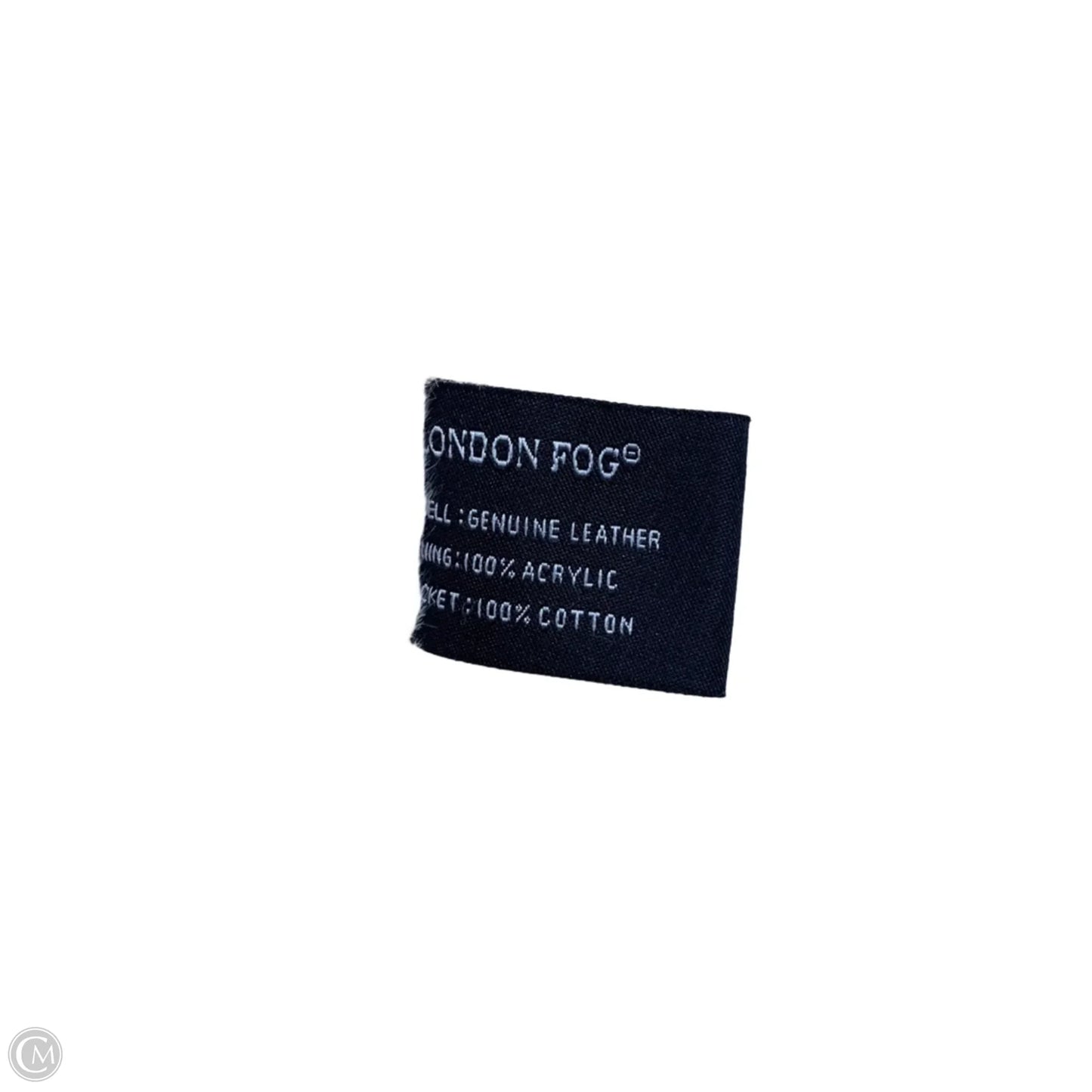 Coat Leather By London Fog In Cream, Size: M