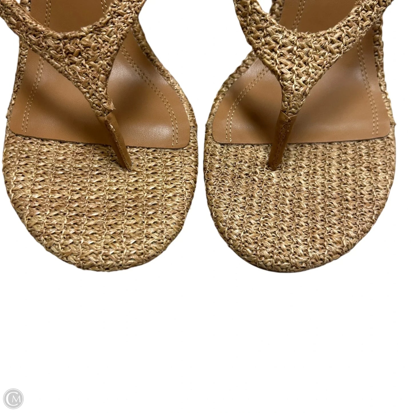 Sandals Heels Kitten By Steve Madden In Brown, Size: 9.5