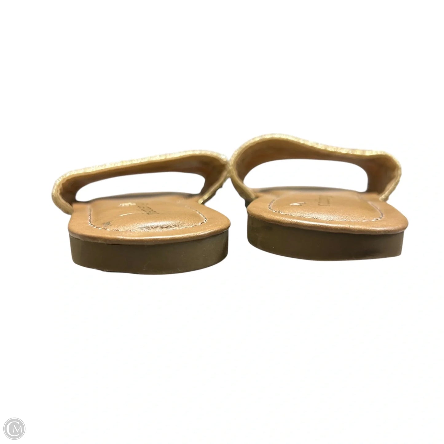Shoes Flats By Madden Girl In Gold & Tan, Size: 9