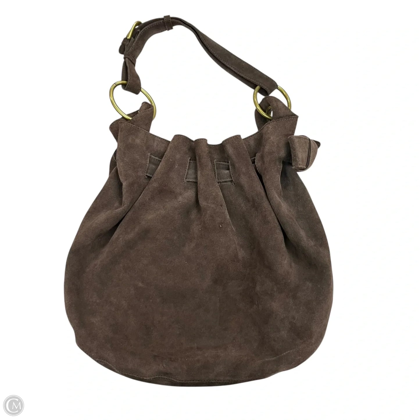 Handbag Leather By Loft, Size: Large