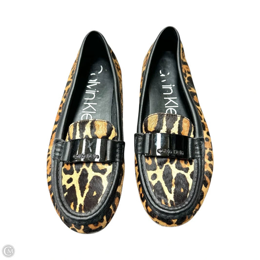 Shoes Flats By Calvin Klein In Leopard Print, Size: 8.5