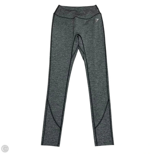 Athletic Leggings By Gym Shark In Black & Grey, Size: Xs