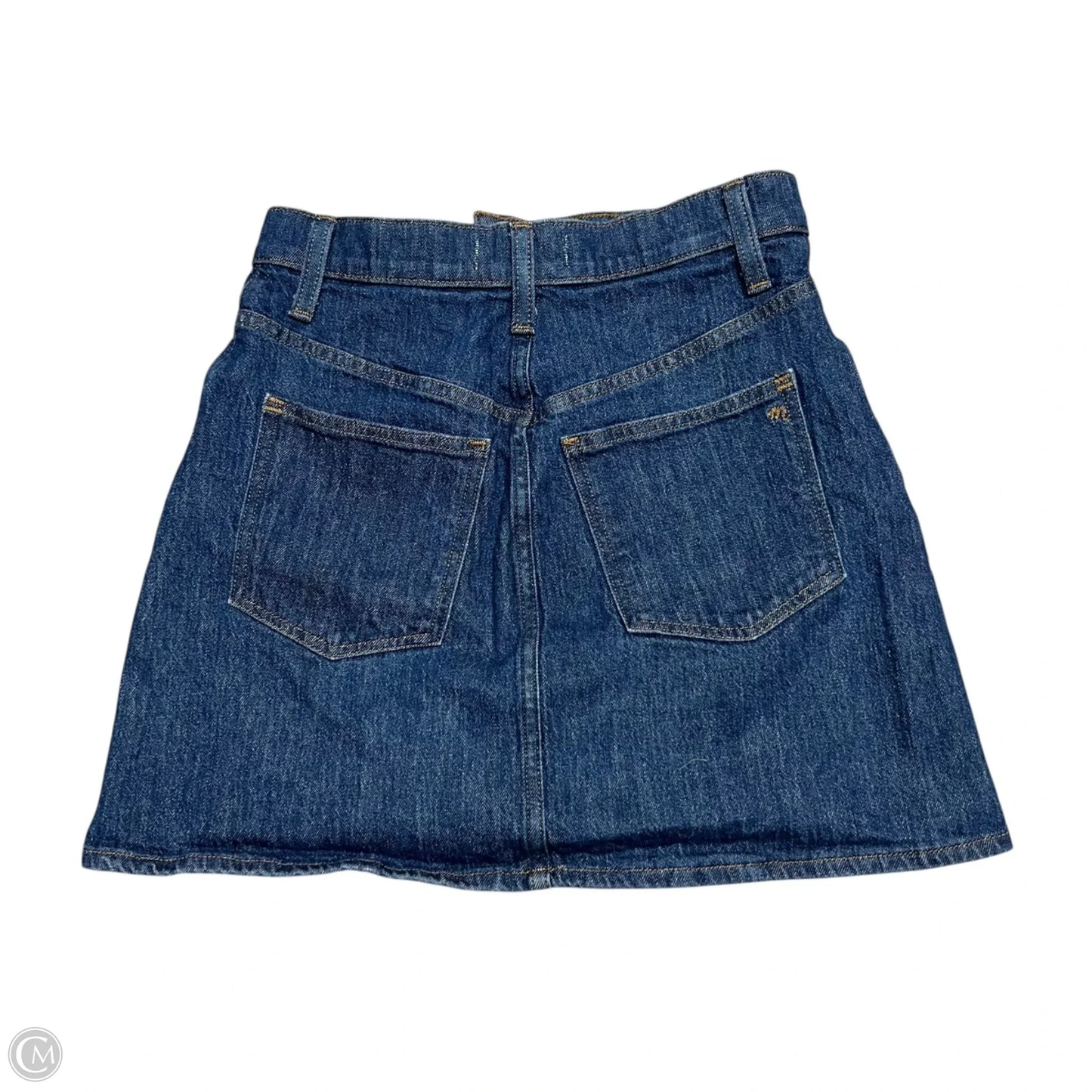 Skirt Midi By Madewell In Blue Denim, Size: 2