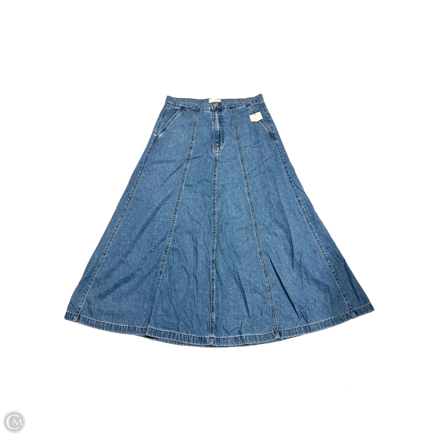 Skirt Maxi By Universal Thread In Blue Denim, Size: 10