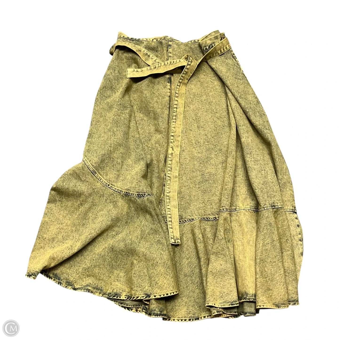 Skirt Maxi By Fairyland In Yellow, Size: 8