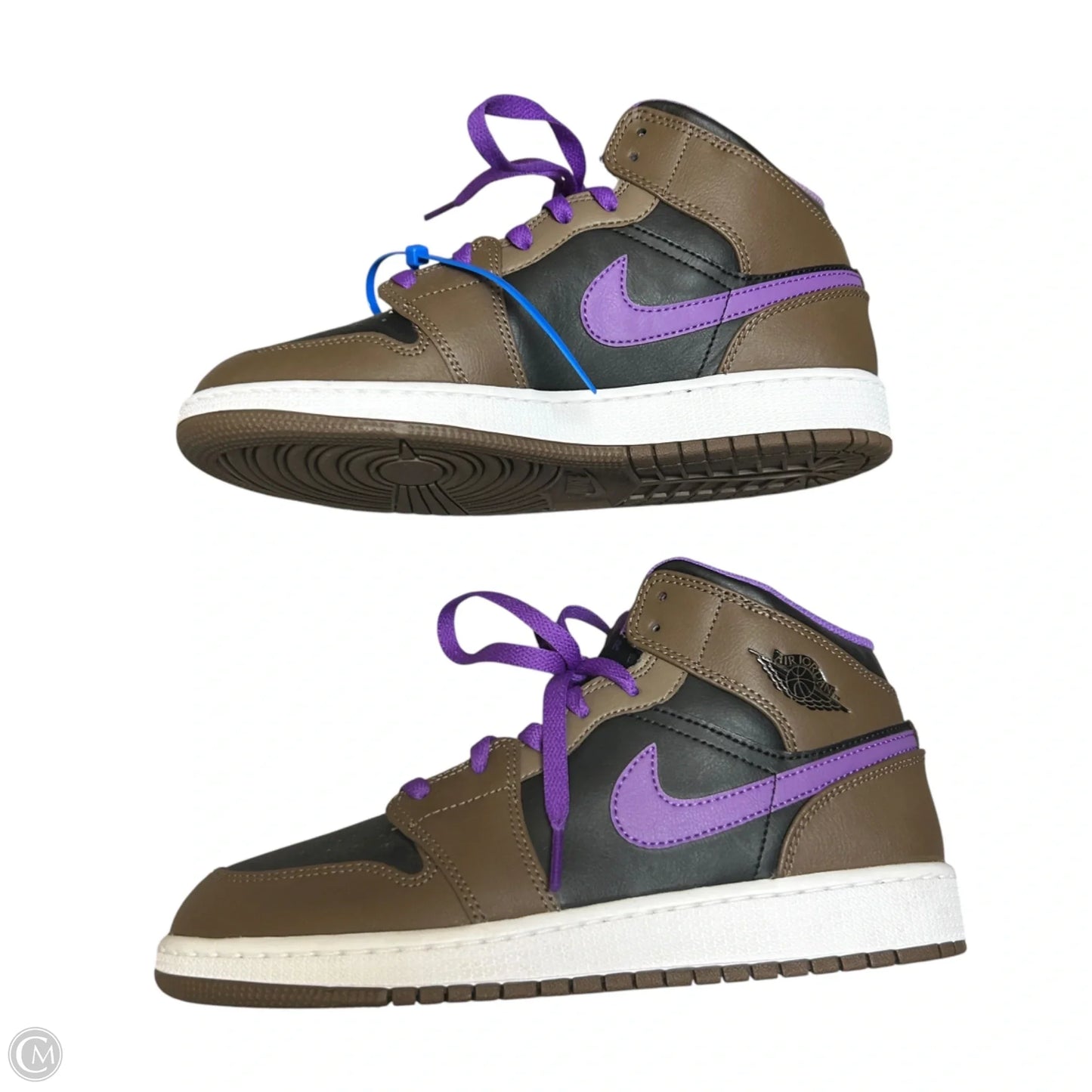 Shoes Luxury Designer By Jordan In Black & Purple, Size: 8.5