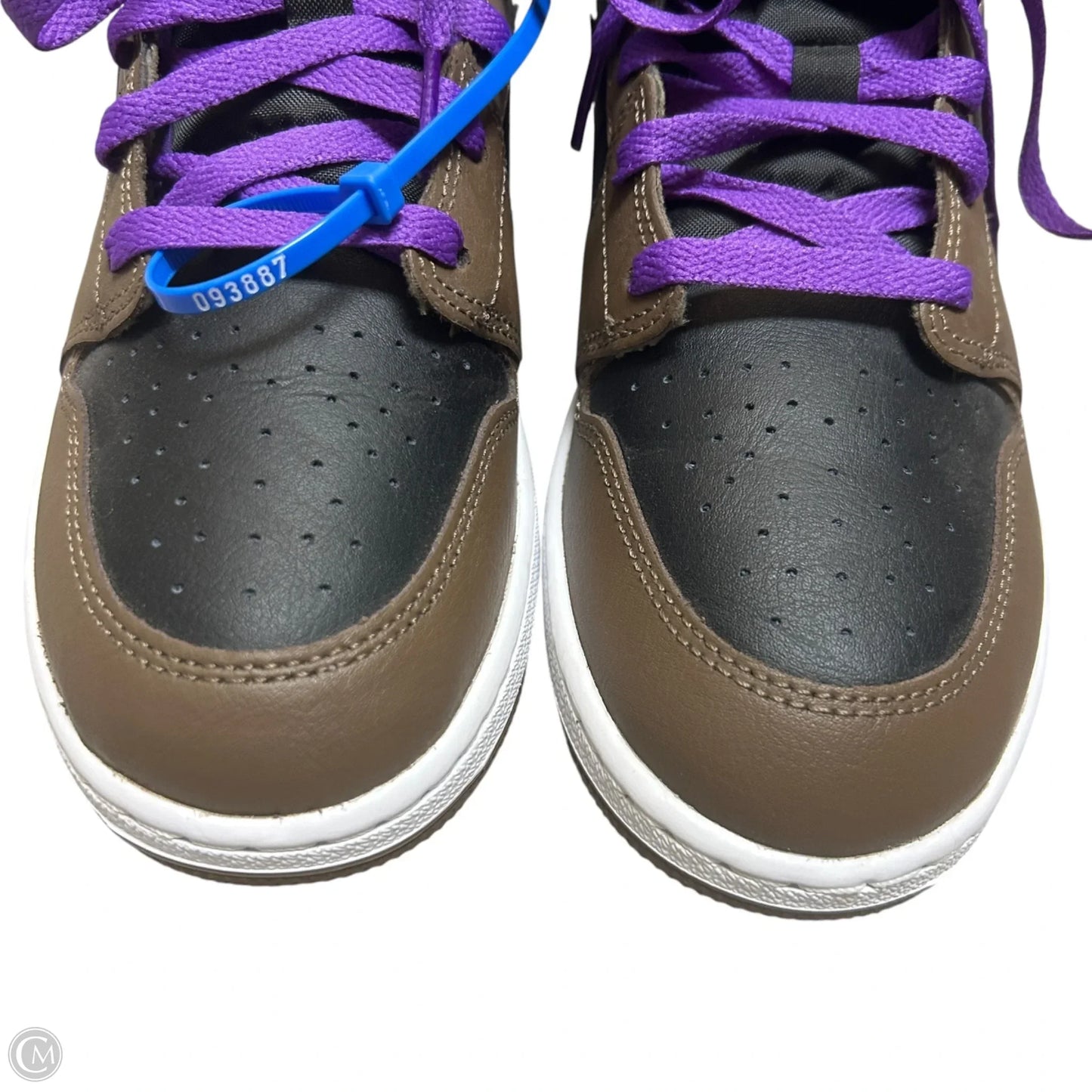 Shoes Luxury Designer By Jordan In Black & Purple, Size: 8.5
