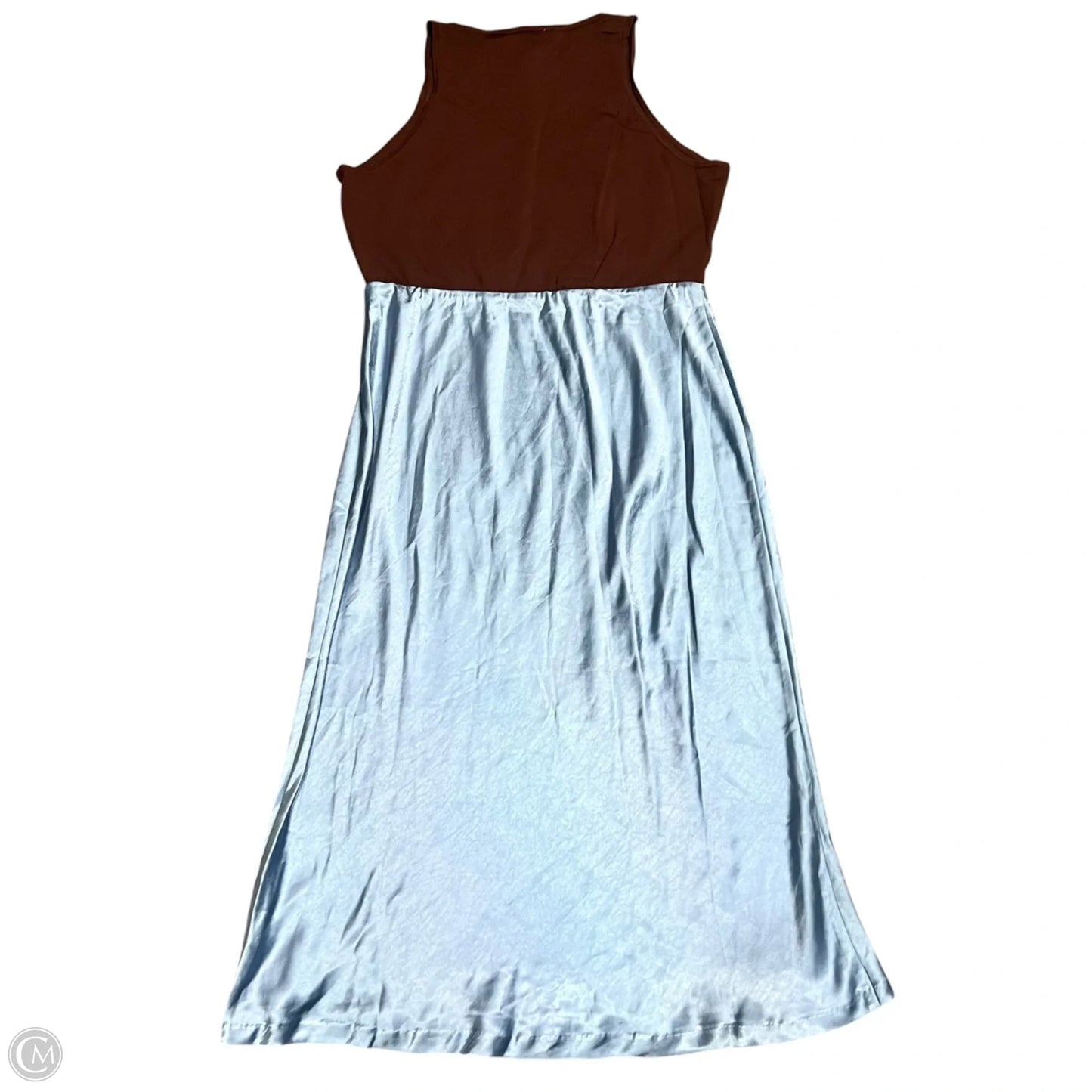 Dress Casual Maxi By Mare Mare In Blue & Brown, Size: L