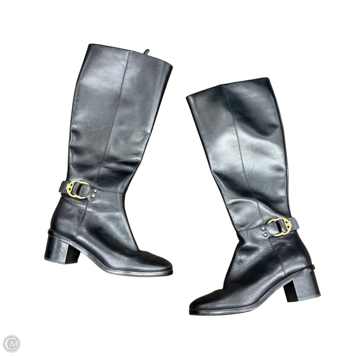 Boots Designer By Tory Burch In Black, Size: 6.5