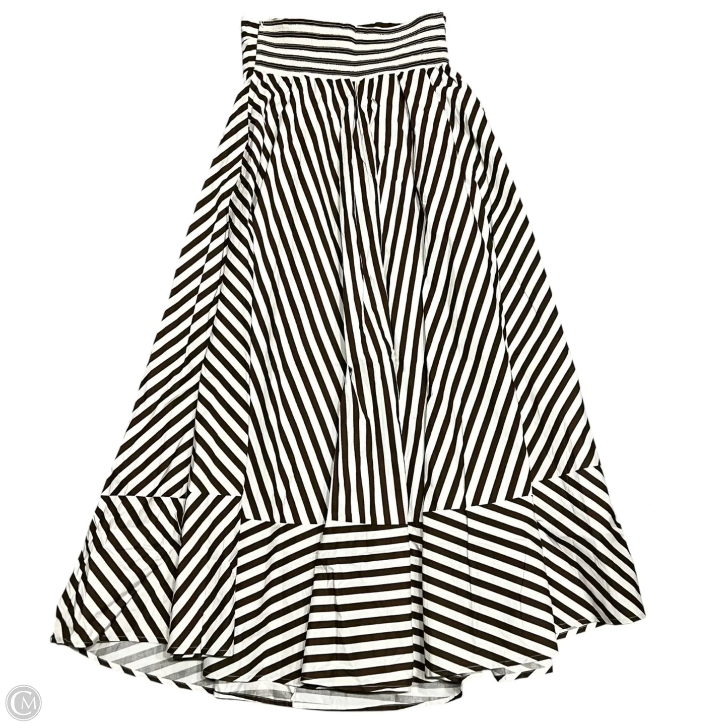 Dress Casual Maxi By Petal & Pup In Brown & Cream, Size: M
