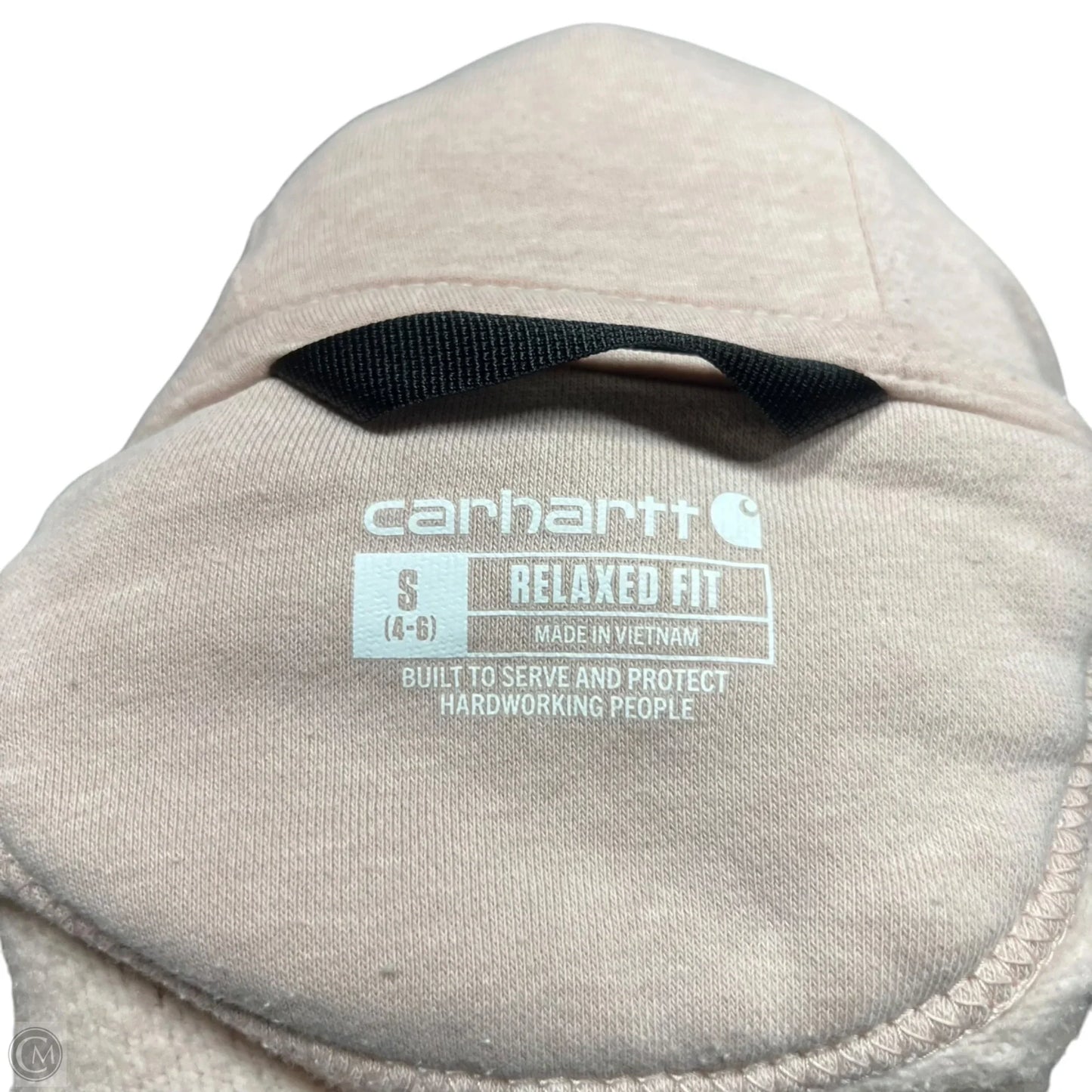 Sweatshirt Hoodie By Carhartt In Mauve, Size: S