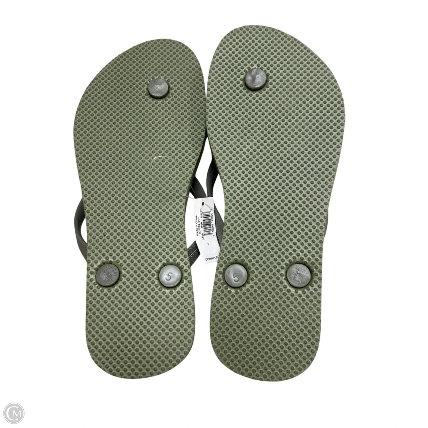 Sandals Flip Flops By Old Navy In Green, Size: 5