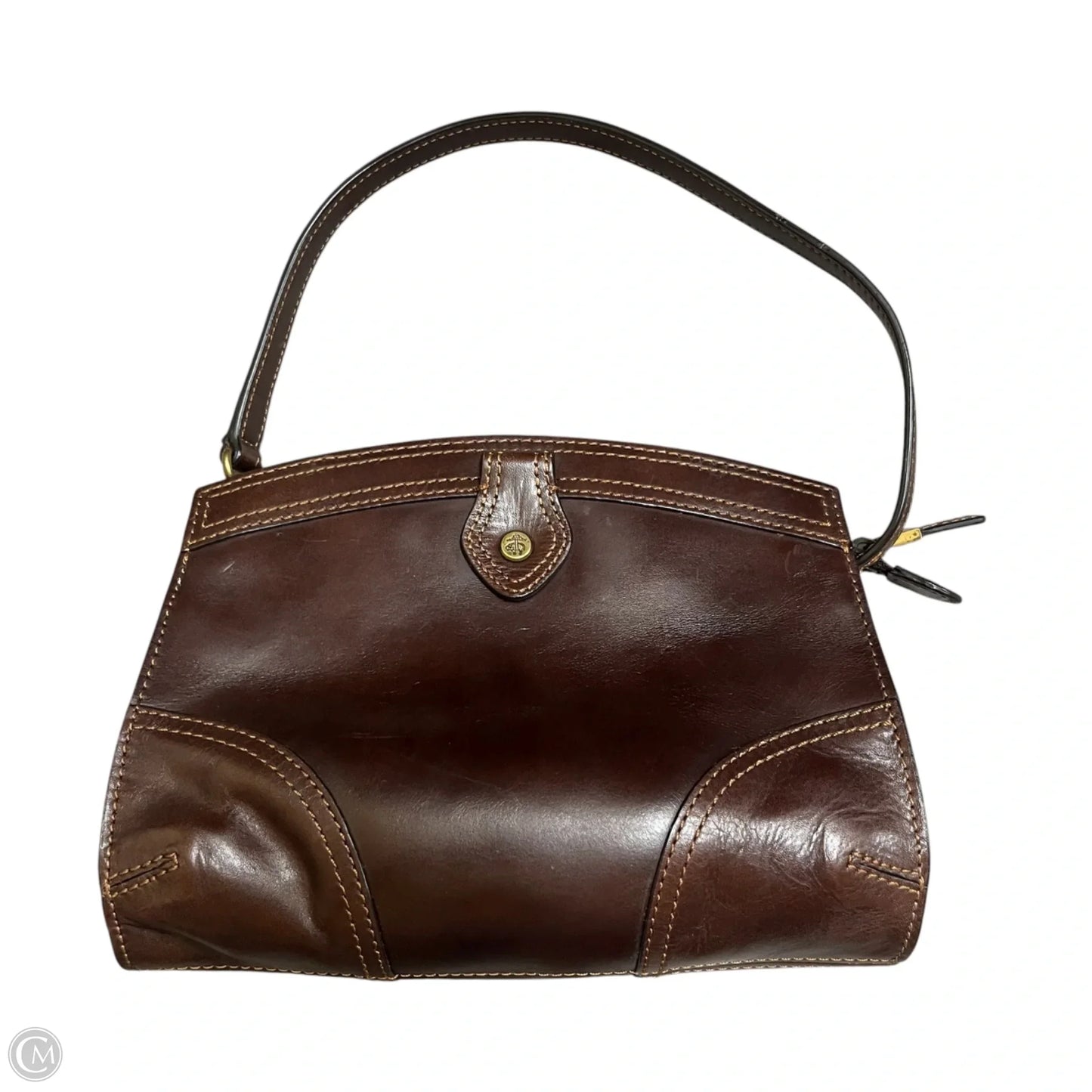 Handbag Leather By Brooks Brothers, Size: Small