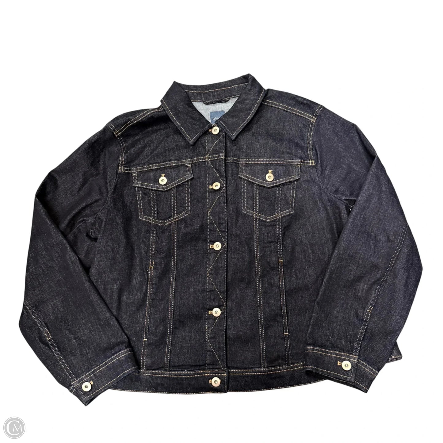 Jacket Denim By J. Jill In Blue Denim, Size: Xl