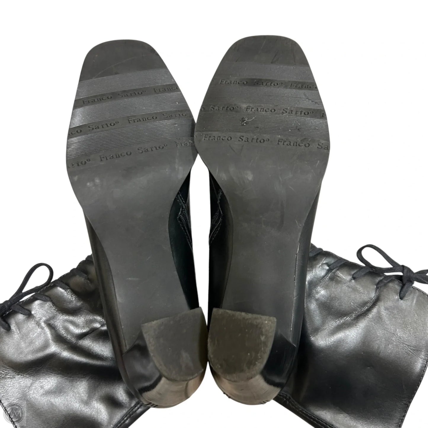 Boots Ankle Heels By Franco Sarto In Black, Size: 9