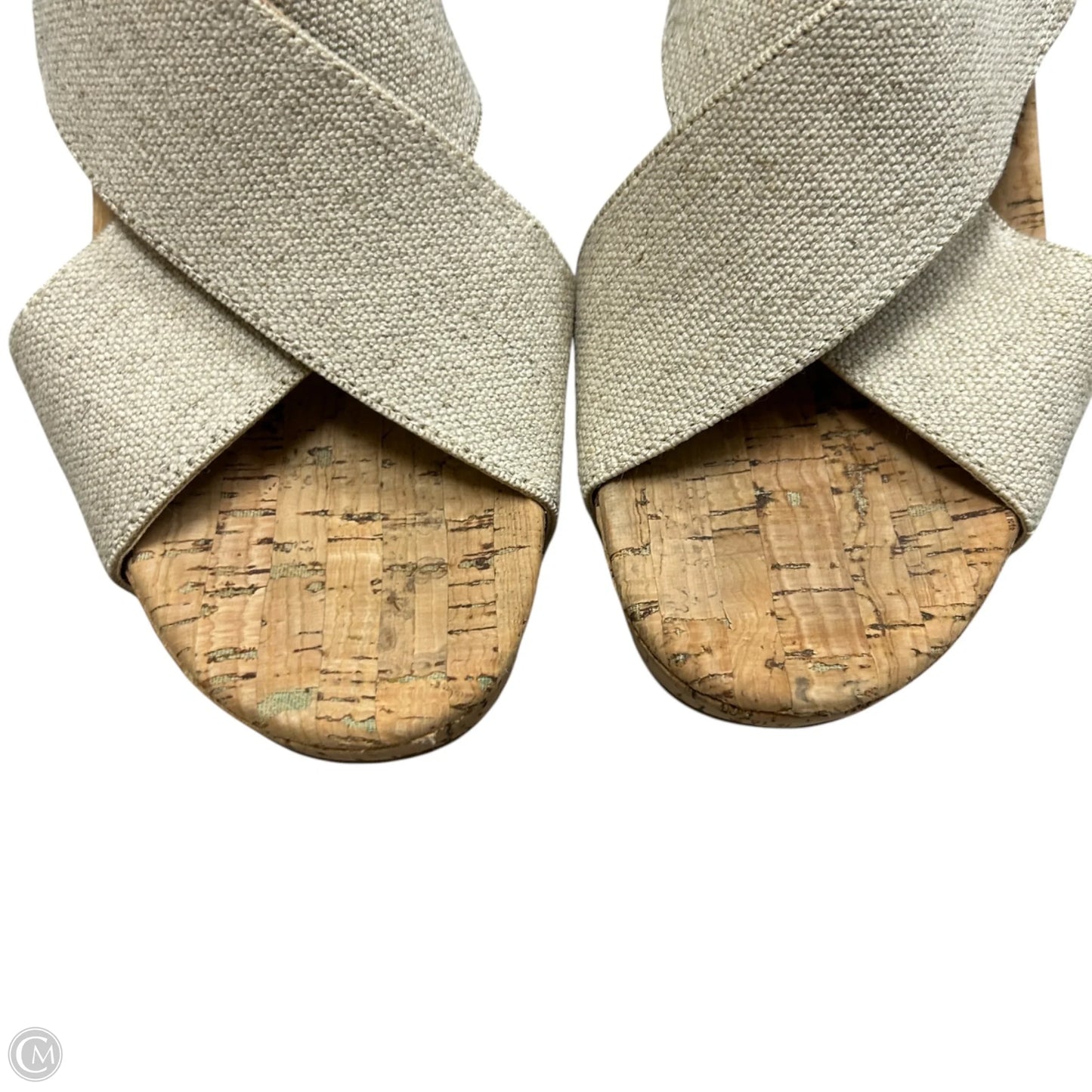 Shoes Heels Wedge By Lucky Brand In Beige, Size: 7.5