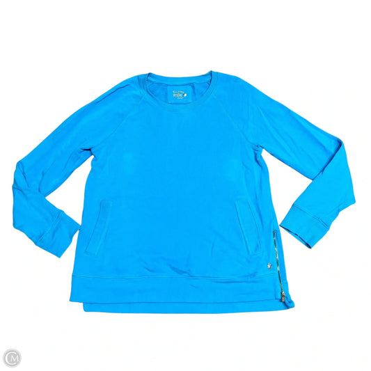 Sweater Cardigan Designer By Lilly Pulitzer In Blue, Size: L