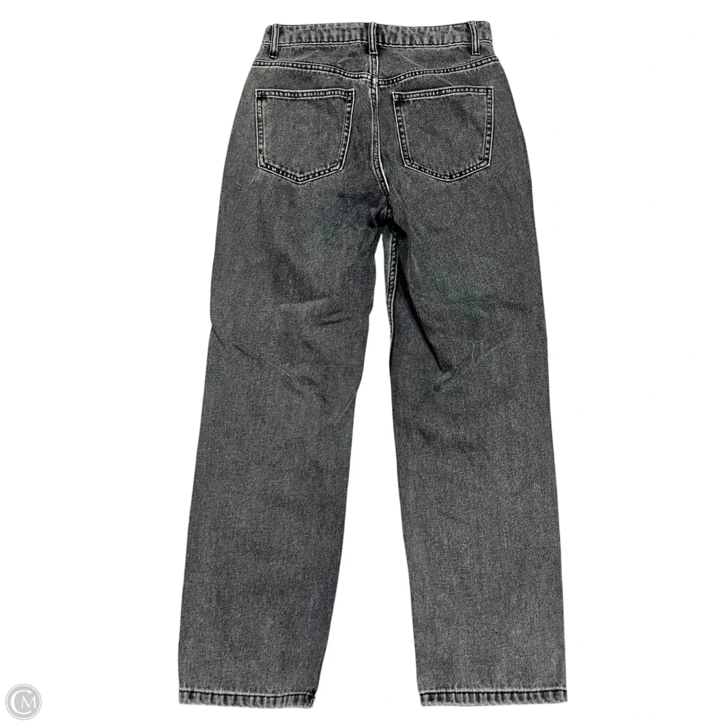 Jeans Straight By Miss S In Black Denim, Size: 4