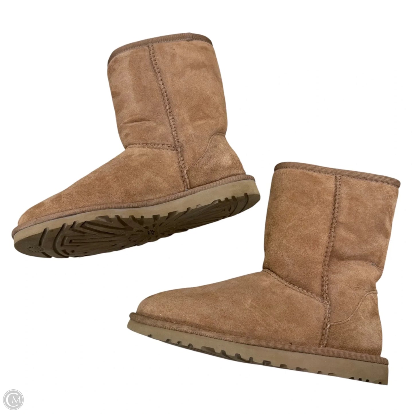 Boots Designer By Ugg In Brown, Size: 5