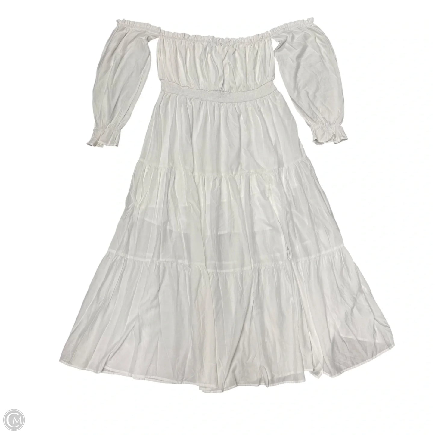 Dress Casual Maxi By Zesica In White, Size: 1x