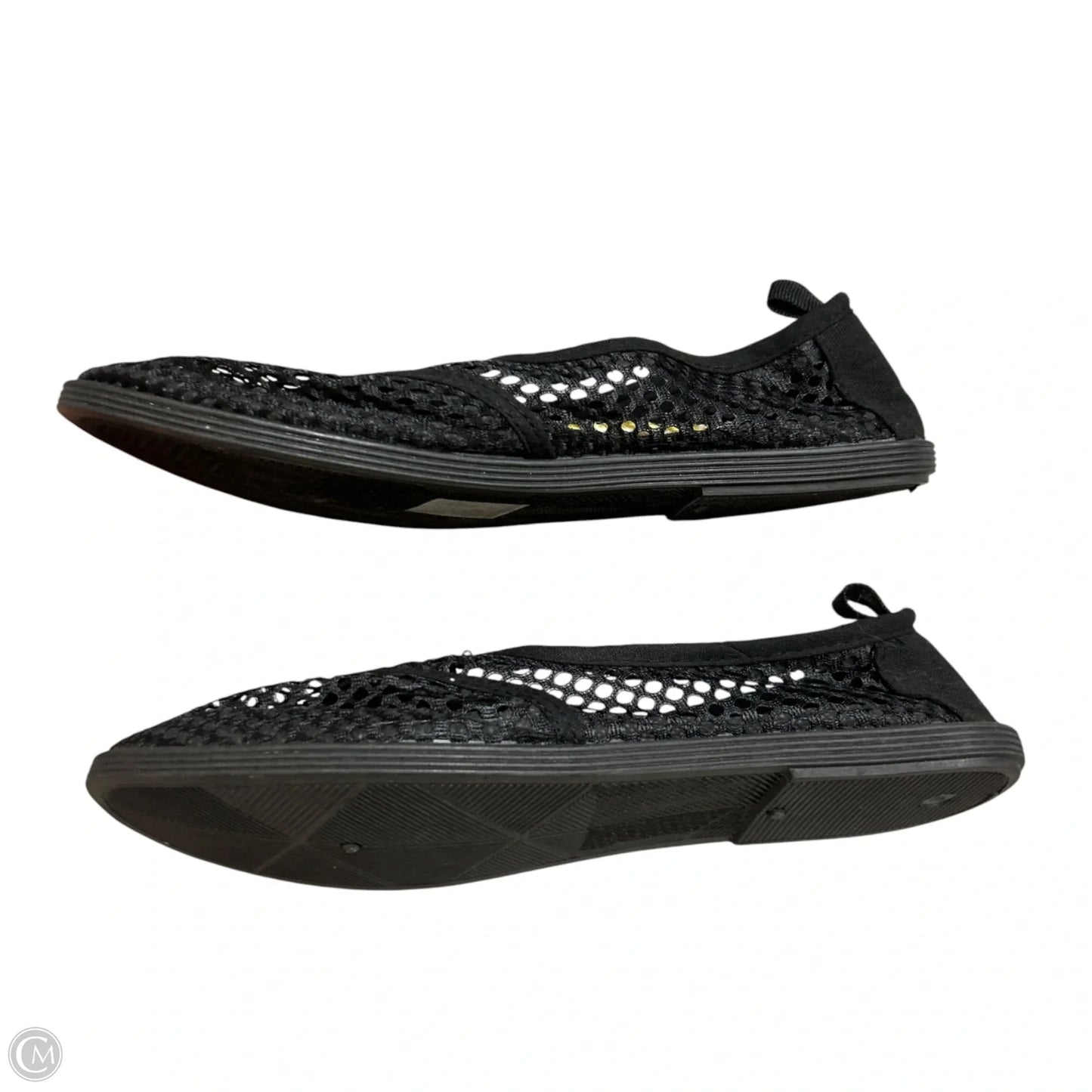 Shoes Flats By Take A Walk In Black & Blue, Size: 8