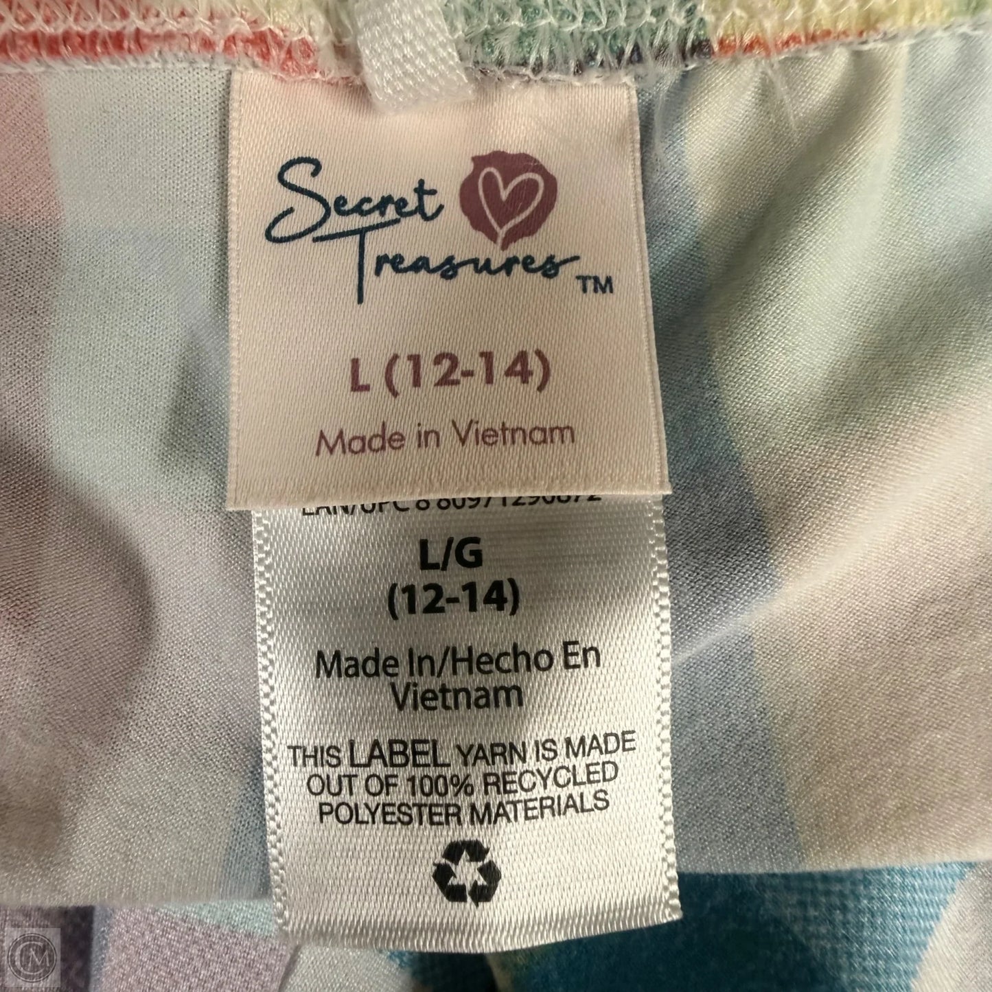 Pants Lounge In Plaid Pattern, Size: L