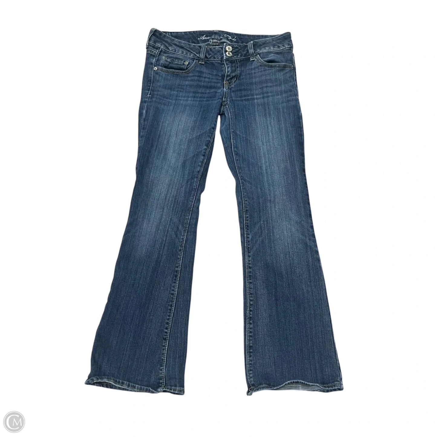 Jeans Boot Cut By American Eagle In Blue Denim, Size: 8