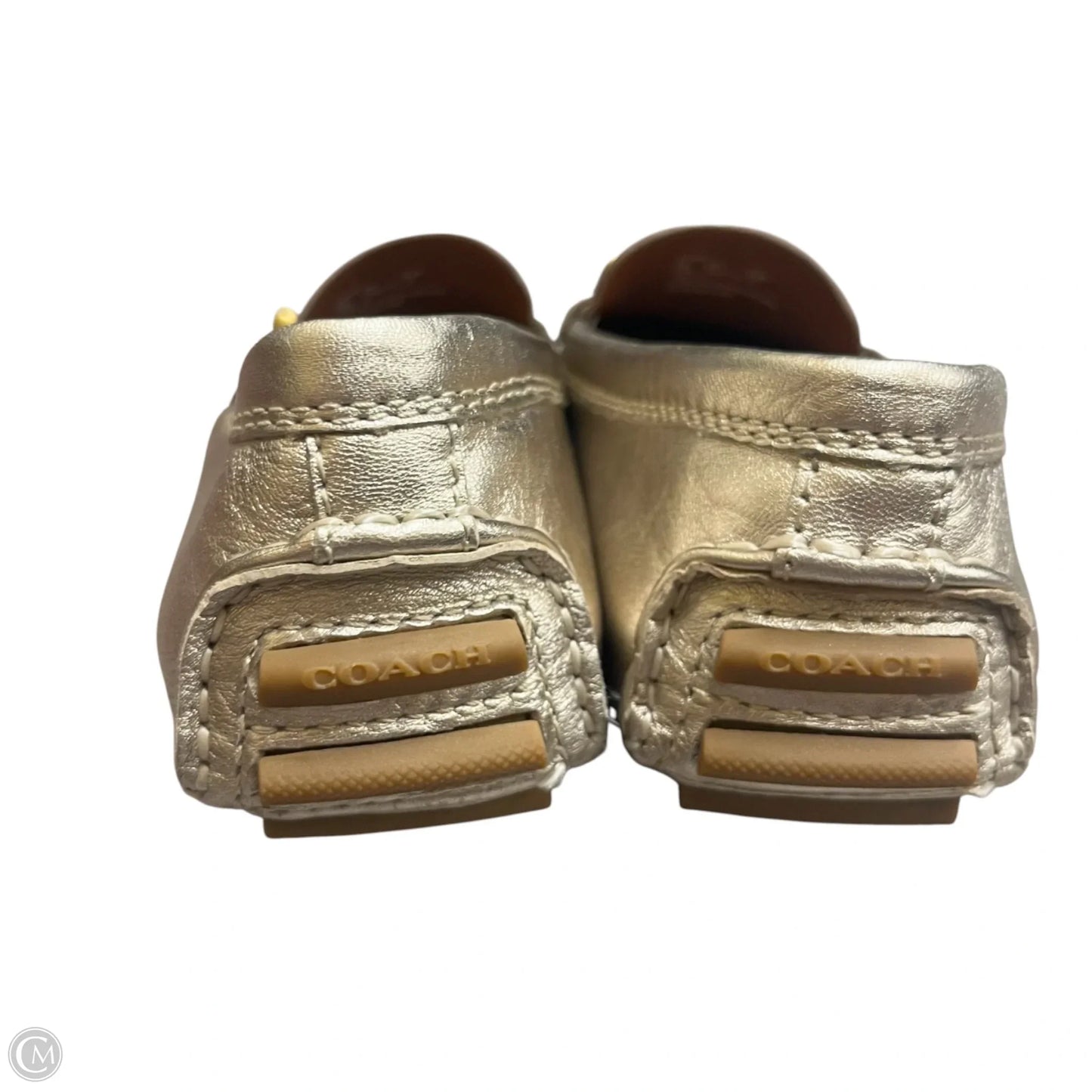 Shoes Designer By Coach In Gold, Size: 6.5