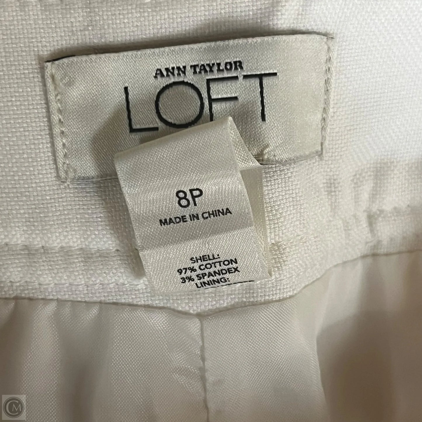 Capris By Loft In White, Size: 8p