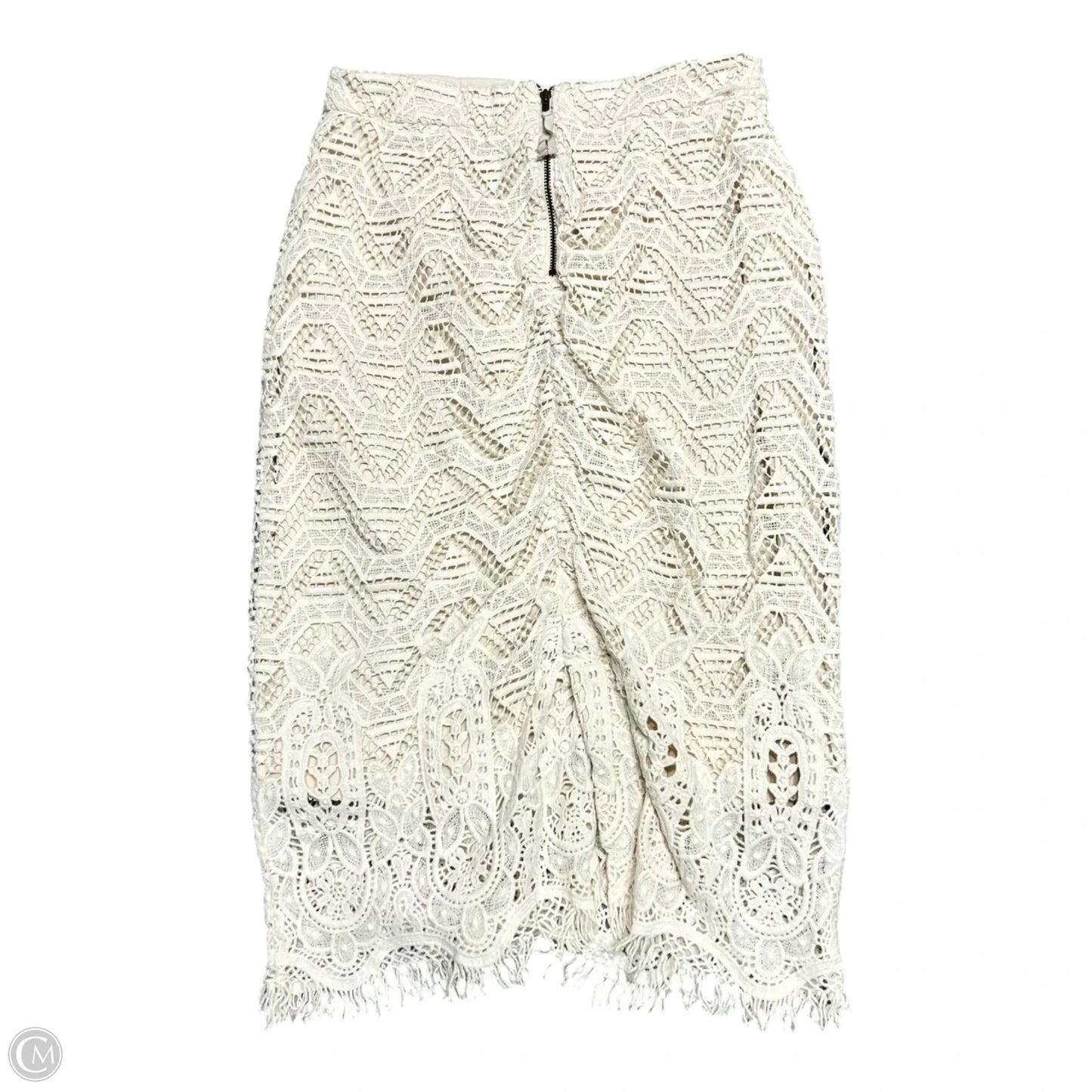 Skirt Midi By Maeve In Cream, Size: 2