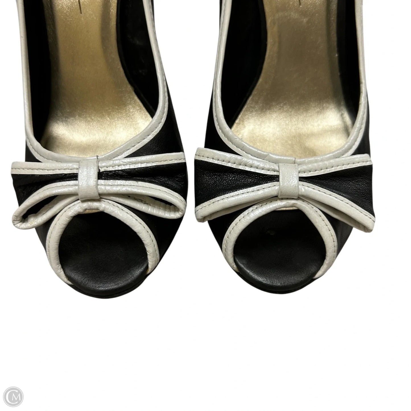 Shoes Heels Stiletto By Jessica Simpson In Black & White, Size: 7