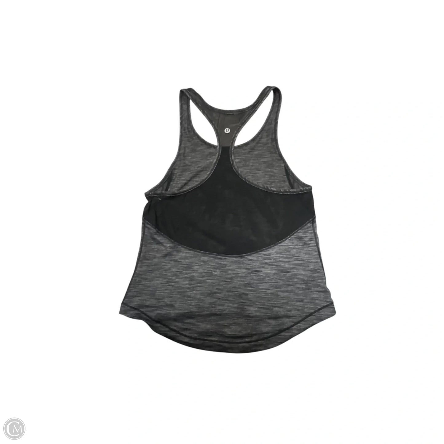 Athletic Tank Top By Lululemon In Black & Grey, Size: S