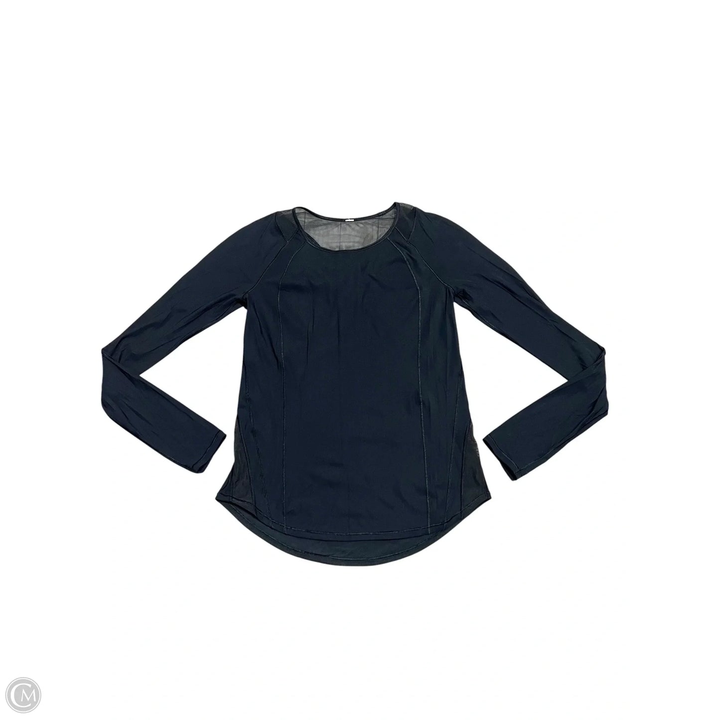 Athletic Top Long Sleeve Crewneck By Lululemon In Black, Size: S