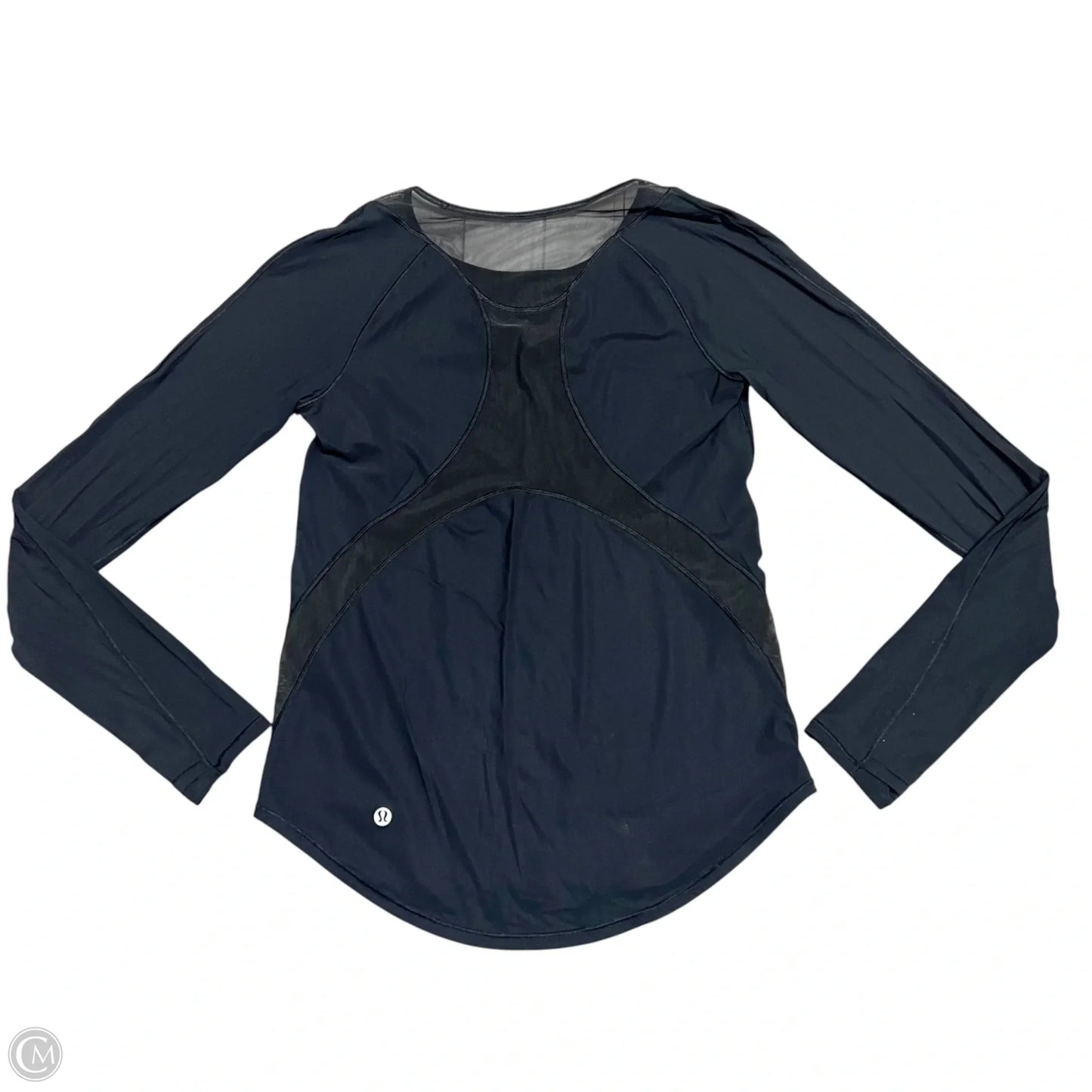 Athletic Top Long Sleeve Crewneck By Lululemon In Black, Size: S
