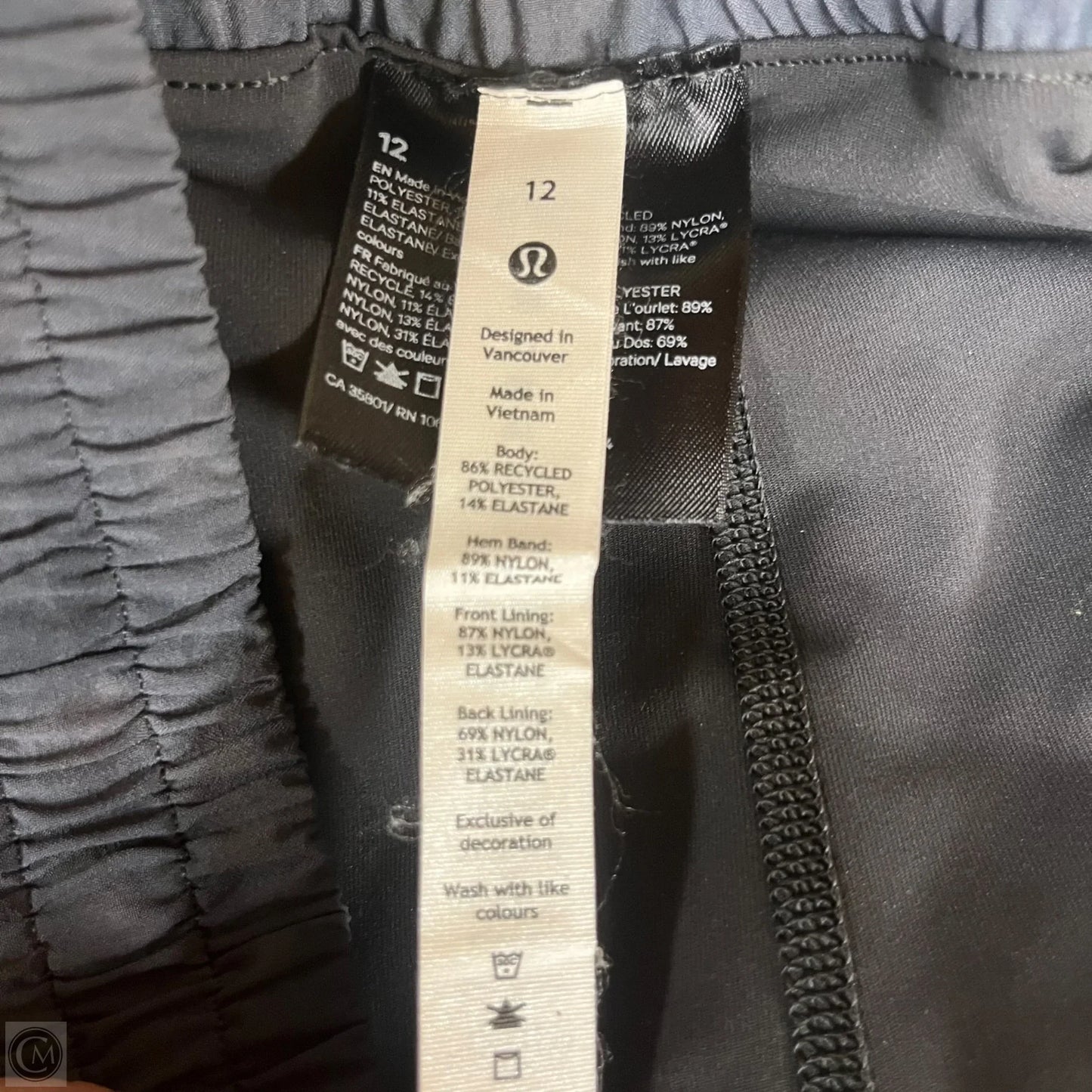 Athletic Skirt By Lululemon In Grey, Size: 12