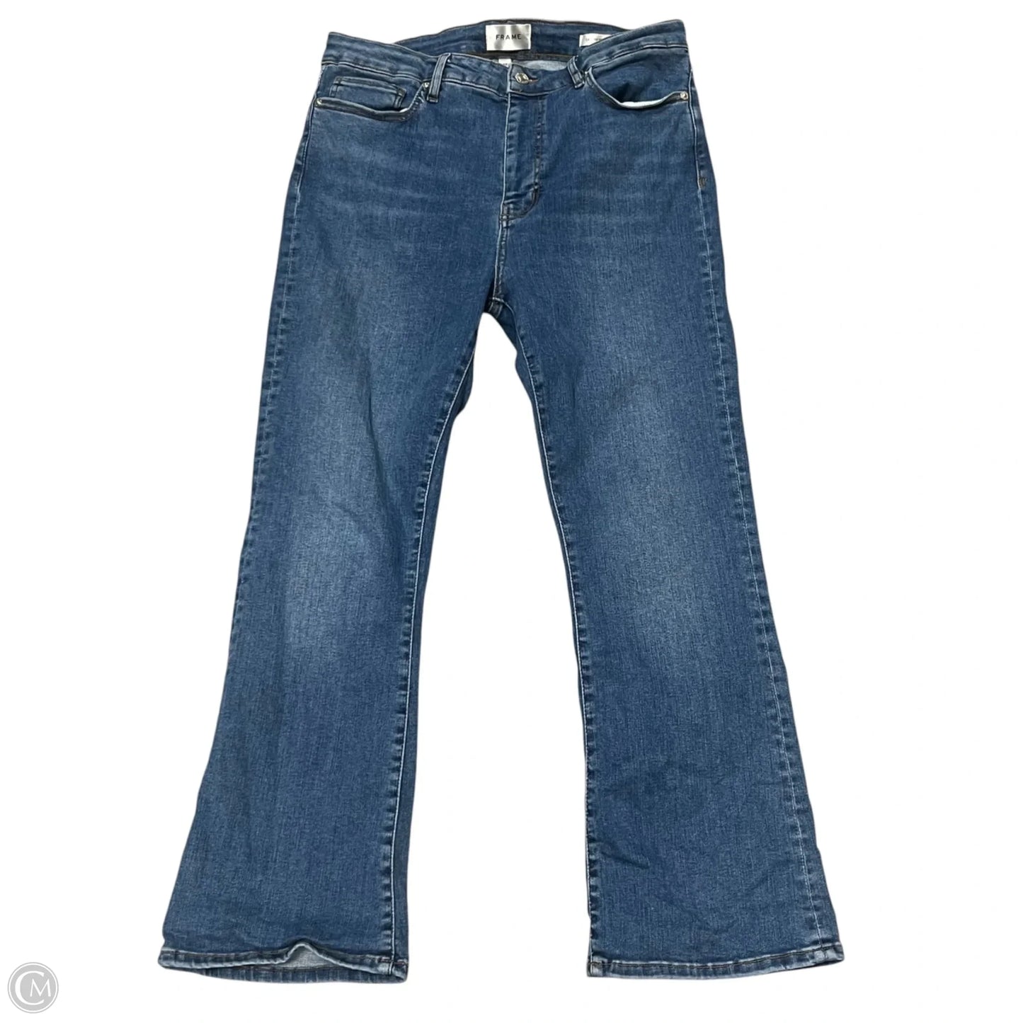 Jeans Boot Cut By Frame In Blue Denim, Size: 16