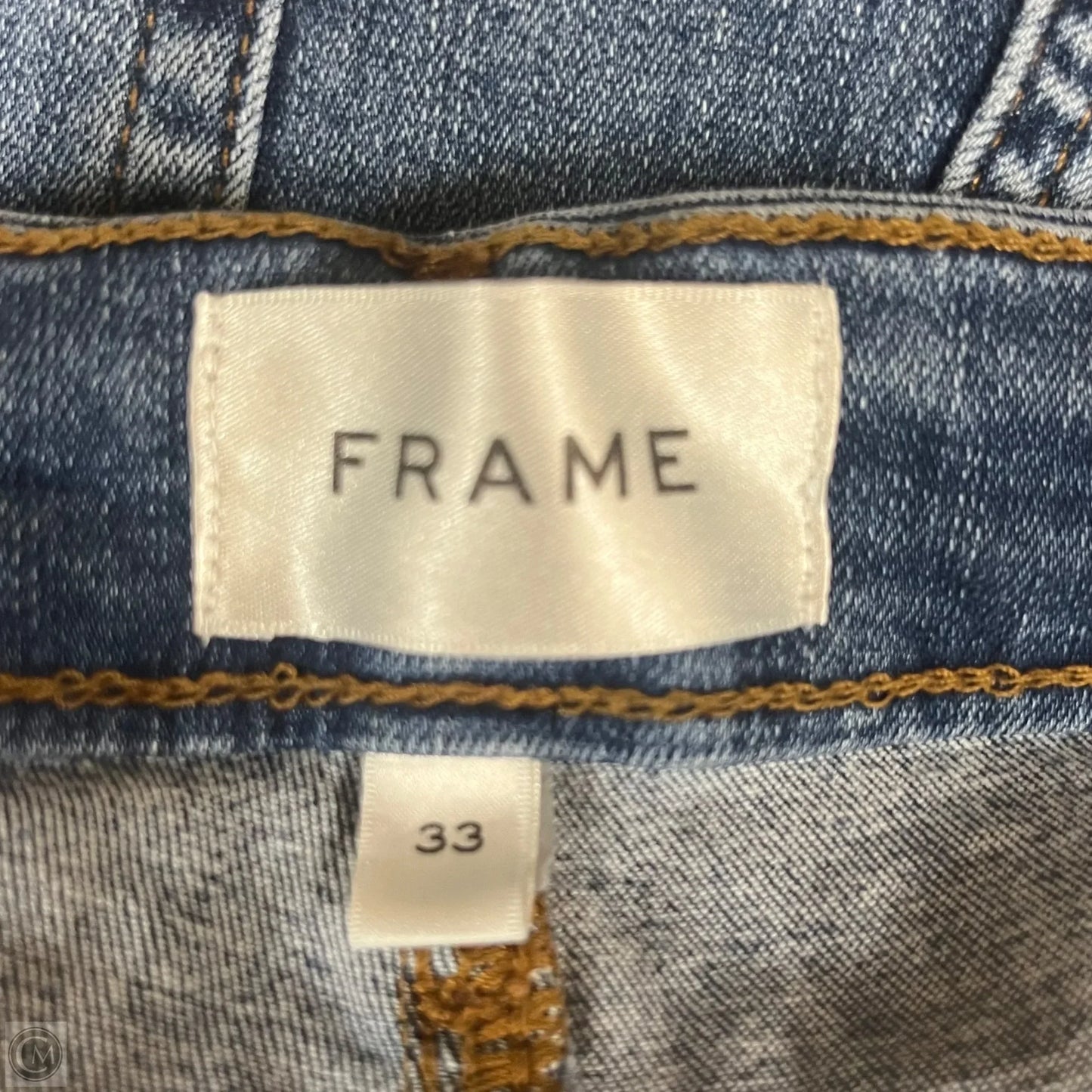 Jeans Boot Cut By Frame In Blue Denim, Size: 16