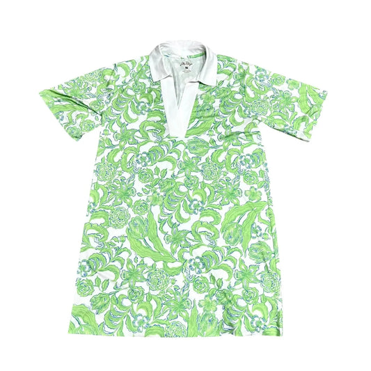 Dress Designer By Lilly Pulitzer In Green & White, Size: S
